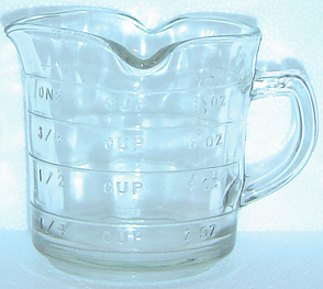 Three Spout Glass Measuring Cup - No Makers Mark