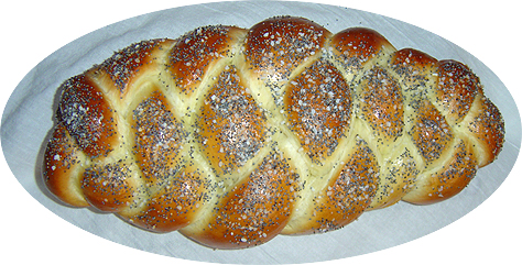 This challah is salt & poppy