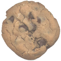 Actual Peanut Butter Chocolate Chip Cookie, Actual Size