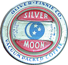 Silver Moon Coffee Jar Lid